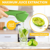 Easy-to-Use Effortless Flat Lemon Squeezer with Leverage to Reduce Effort, Citrus Juicer with Built-in Strainer, Green In Australia - Darrahopens