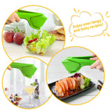 Easy-to-Use Effortless Flat Lemon Squeezer with Leverage to Reduce Effort, Citrus Juicer with Built-in Strainer, Green