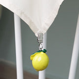 4pcs Outdoor and Indoor Tablecloth Clips Home Set 4 Lemon Tablecloth Clips Lemon Craft Tablecloth Clips Fruit Tablecloth Clips Fixed