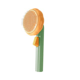 Cute pumpkin self-cleaning cat brush, used for hair removal and shedding, deep cleaning pet brush for dogs, cats, and puppies In Australia - Darrahopens