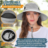 Unisex Sun Hat, Waterproof Wide Brim Bucket Hat Packable Boonie Hat for Fishing Hiking Gardening Safari Beach In Australia - Darrahopens
