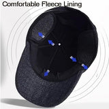 Autumn and winter hats for men, middle-aged and elderly people, woolen hats, baseball caps, duckbill caps for warmth In Australia - Darrahopens