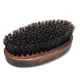 Boar Bristle Beard Brush for Men Made By Wood,  Classical Wood Walnut Style Handle, Beard Straightener Brush Make Beard Soften Clean In Australia - Darrahopens