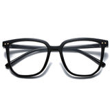 Retro eyeglass frame, fashionable and plain frame, large square frame, irregular frame, decorative decoration In Australia - Darrahopens