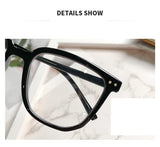 Retro eyeglass frame, fashionable and plain frame, large square frame, irregular frame, decorative decoration