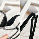 Retro eyeglass frame, fashionable and plain frame, large square frame, irregular frame, decorative decoration