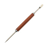 Stainless Steel Coffee Art Pen Espresso Coffee Carving Pen Wood Handle Latte Art Tool Coffee Decorating Tool