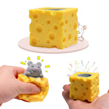 Cheese toys, squeeze cheese, mouse, pressure ball, cheese toys, anxiety relief, sensory toys, mouse toys