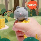 Cheese toys, squeeze cheese, mouse, pressure ball, cheese toys, anxiety relief, sensory toys, mouse toys