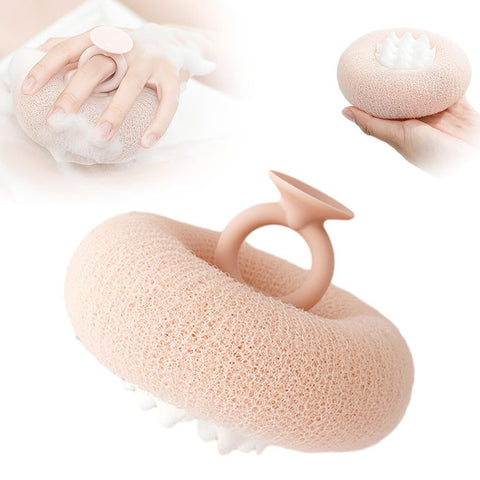 Super Soft Sunflower Suction Cup Bath Ball,2-in-1 Sunflower Bath Ball Exfoliating Bath Sponge Cleaning Brush In Australia - Darrahopens