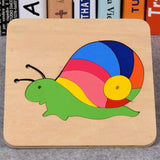 Wooden animal puzzle | Early learning animal puzzle | Colorful wooden animal puzzle educational toys for preschool In Australia - Darrahopens