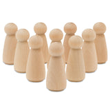 10pcs Wooden nail doll unfinished wooden nail doll body unfinished wooden character unfinished wooden baby nail doll wooden In Australia - Darrahopens