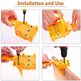Improved handheld pin clamp kit, pin clamp 14 piece set accessories for efficient corner edge surface seams