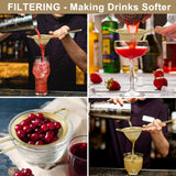 juice strainer,tea strainer, Effective Cone Shaped Cocktail Strainer For Cocktails, Easy Clean, Long Handle In Australia - Darrahopens