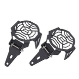 Motorcycle fog lamp protective cover fog lamp cover headlamp protective  headlamp protective cover (black)
