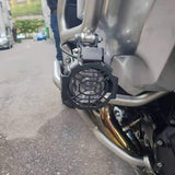Motorcycle fog lamp protective cover fog lamp cover headlamp protective  headlamp protective cover (black)