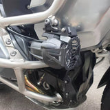 Motorcycle fog lamp protective cover fog lamp cover headlamp protective  headlamp protective cover (black)