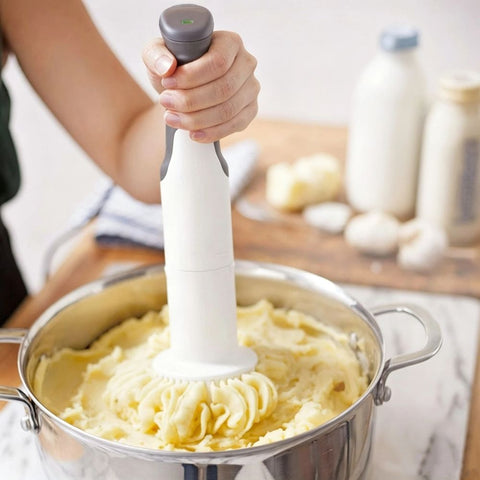 Electric Potato Masher | Hand Blender 3-in-1 Set Multi Tool - Blends, Purees and Whisks | Immersion Mixer | Perfectly Blends