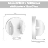 Electric Toothbrush Wall Holder, 2pcs Toothbrush Organizer, Toothbrush Holder Wall Mounted, White Toothbrush Holder