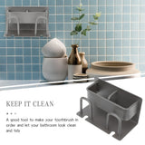 Stand Off Wall Mounts Toothbrush Holder Toothpaste Storage Toilet Hair Tools Holder Wall Hanging Storage Shelf Shelves for Storage