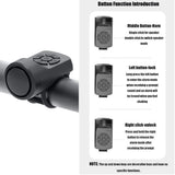 Electric Bike Horn, Electronic Bell,4 Sound Modes Waterproof Horn for Bike, Loudest Bike Horn with Rechargeable Battery