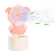 Portable Fan, Mini Handheld Fan, Pink Pig 2-Speed Personal Small Desk Table Fan, Quiet Operation, for Home Office Car Bedroom In Australia - Darrahopens