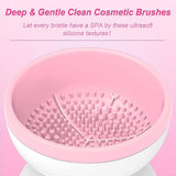 Makeup Brush Cleaner - Electric Automatic Makeup Cleaner Machine, Portable Cosmetic Brush Cleaner | Rechargeable Colorful Makeup In Australia - Darrahopens