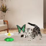 Flying Bird Butterfly Cat Toy, Indoor Interactive Toy Pet Exercise Toy Kittens Self Play Automatic Kitten Teaser Wand
