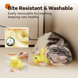 Toys Rechargeable Flapping Duck with SilverVine Catnip, Lifelike Quack Chirping, Touch Activated Kitten Kicker Plush Interactive In Australia - Darrahopens