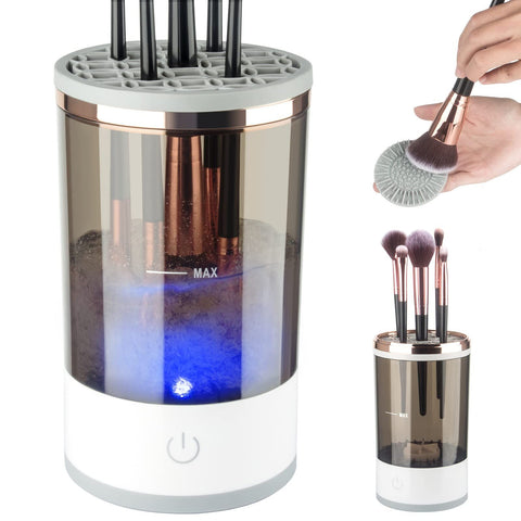 Electric Makeup Brush Cleaner, Makeup Brush Cleaner Machine with Brush Clean Mat, Automatic Cosmetic Brush Cleaner Makeup Brush In Australia - Darrahopens