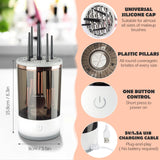 Electric Makeup Brush Cleaner, Makeup Brush Cleaner Machine with Brush Clean Mat, Automatic Cosmetic Brush Cleaner Makeup Brush In Australia - Darrahopens