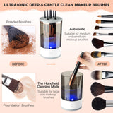 Electric Makeup Brush Cleaner, Makeup Brush Cleaner Machine with Brush Clean Mat, Automatic Cosmetic Brush Cleaner Makeup Brush