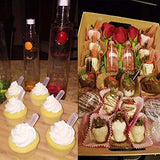 Cupcakes Pipettes, 50 PCS 4 ml Plastic Pipettes Squeeze Dropper Liquid Injector for Strawberries, Cupcake, Chocolate