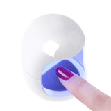 Mini Nail Dryer Egg Shape 3W LED Lamp for Nail Single Finger Lamp Nail Gel Polish Dryer Drying Machine Smart Sensor (white) In Australia - Darrahopens