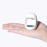 Mini Nail Dryer Egg Shape 3W LED Lamp for Nail Single Finger Lamp Nail Gel Polish Dryer Drying Machine Smart Sensor (white) In Australia - Darrahopens