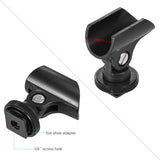 20mm Microphone Mic Clip Holder with Hot Shoe & 1/4" Screw Hole for Mic Stand and DSLR Camera High quality and quite durable