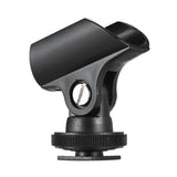 20mm Microphone Mic Clip Holder with Hot Shoe & 1/4" Screw Hole for Mic Stand and DSLR Camera High quality and quite durable
