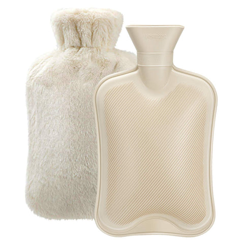 Hot Water Bottle Rubber with Soft Cover (2 Liter) Hot Water Bag for Cramps, Pain Relief, Removable Hot Cold Pack Hot Water Bed In Australia - Darrahopens