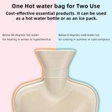 Hot Water Bottle Rubber with Soft Cover (2 Liter) Hot Water Bag for Cramps, Pain Relief, Removable Hot Cold Pack Hot Water Bed In Australia - Darrahopens