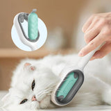 Cat Bath Brush, 2 in 1 Cleaning Brush Cat, Wet Cat Comb, Pet Hair Removal Comb with Water Tank, Sticky Brush (Towels Not Included)