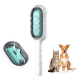 Cat Bath Brush, 2 in 1 Cleaning Brush Cat, Wet Cat Comb, Pet Hair Removal Comb with Water Tank, Sticky Brush (Towels Not Included) In Australia - Darrahopens