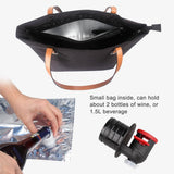 Wine Purse with Hiddens Spout, Tote Beach Bag for Women Large Wine Spout Purse, Holds and Pours 2 bottles of Wine In Australia - Darrahopens