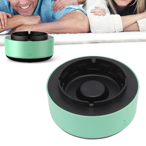 Smart Ashtray Self Extinguishing, 2 in 1 Air Purifier Ashtray with Filter Multifunctional Smokeless Ashtray Air  (Green and Black) In Australia - Darrahopens