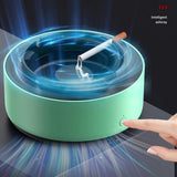 Smart Ashtray Self Extinguishing, 2 in 1 Air Purifier Ashtray with Filter Multifunctional Smokeless Ashtray Air  (Green and Black)