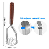 UPGRADED Potato Masher Stainless Steel Heavy Duty Strong Anti-slip Handle Not Easy to Bent Easy to use Sturdy Construction