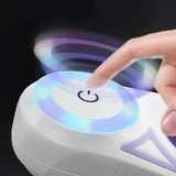Retractable Light-up with Spotlight LED for Night Walking | Anti-Tangle Rope Core, and Anti-Slip Handle for Small (Purple)