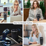 Coffee Travel Mug,Double Walled Insulated Vacuum Coffee Tumbler With Leakproof Flip Insulated Coffee Mug, For Hot And Cold (Black) In Australia - Darrahopens