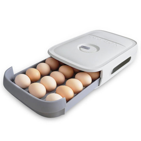 Egg holder for Refrigerator, Egg container for Fridge with Lid, Stackable Refrigerator Organizer Bins, Plastic Egg Storage In Australia - Darrahopens