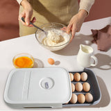 Egg holder for Refrigerator, Egg container for Fridge with Lid, Stackable Refrigerator Organizer Bins, Plastic Egg Storage In Australia - Darrahopens