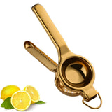 Stainless Steel Lemon Squeezer Hand Manual, Manual Citrus Press Juicer, Manual Juicers,Easy To Clean  gold